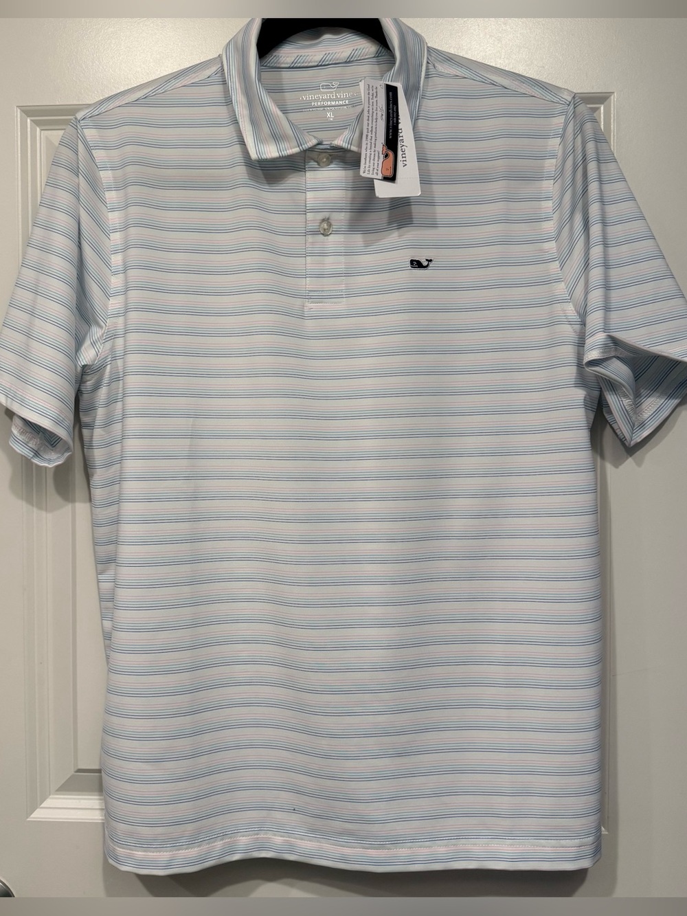 Vineyard Vines Boys Performance Stripe Polo XL (18) NWT